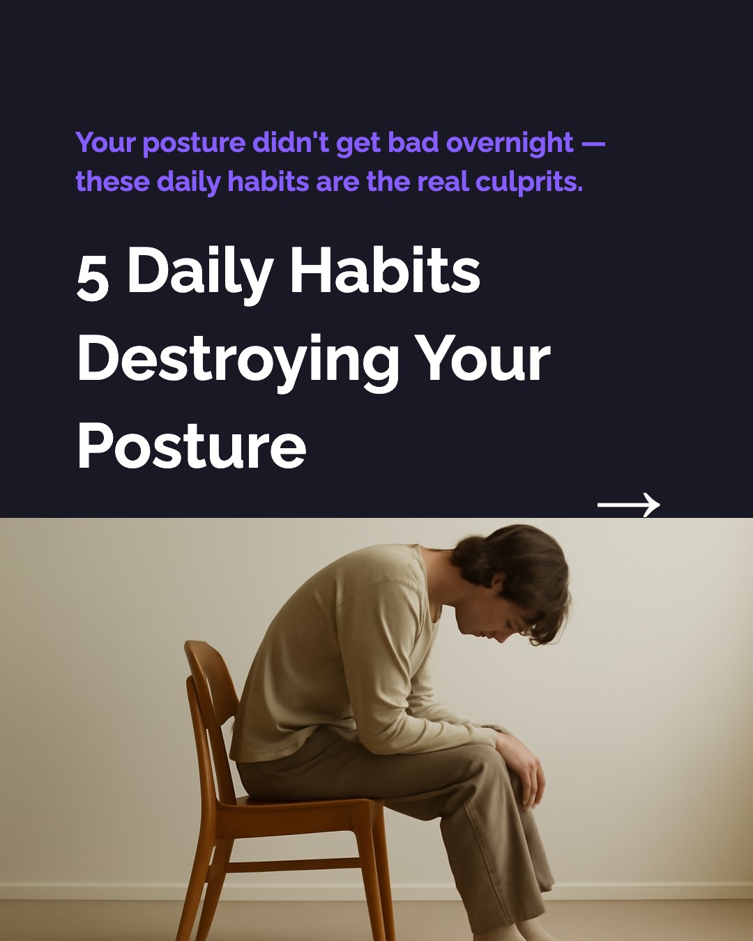 Posture Habits template preview