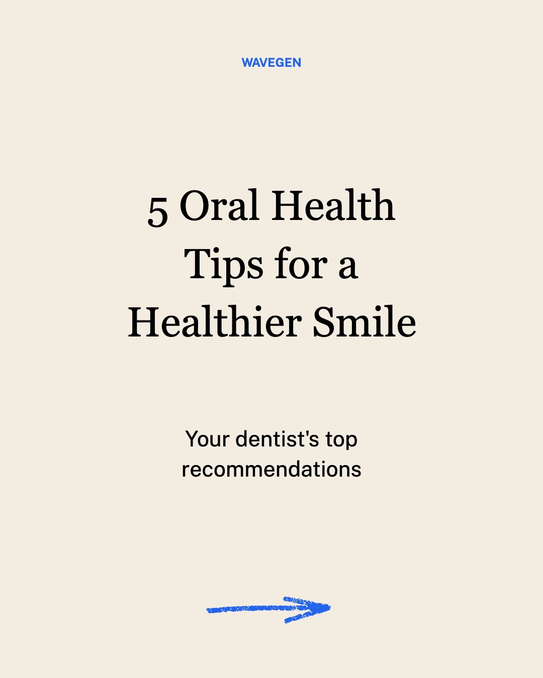 Oral Health Tips — Calming template preview