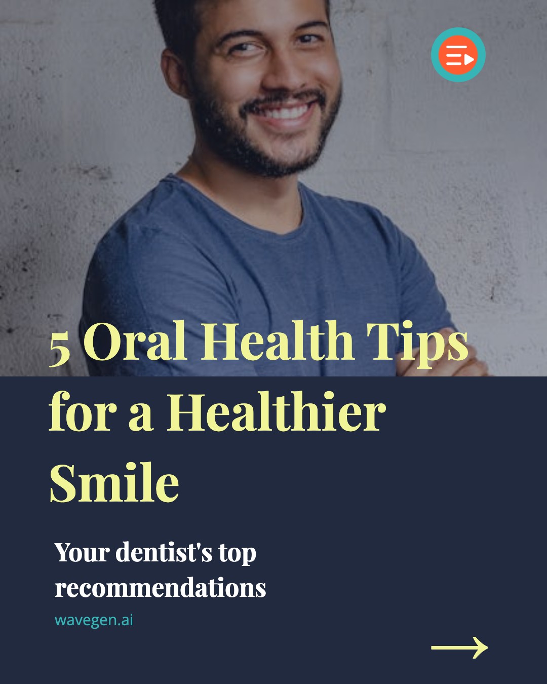 Oral Health Tips — Professional template preview