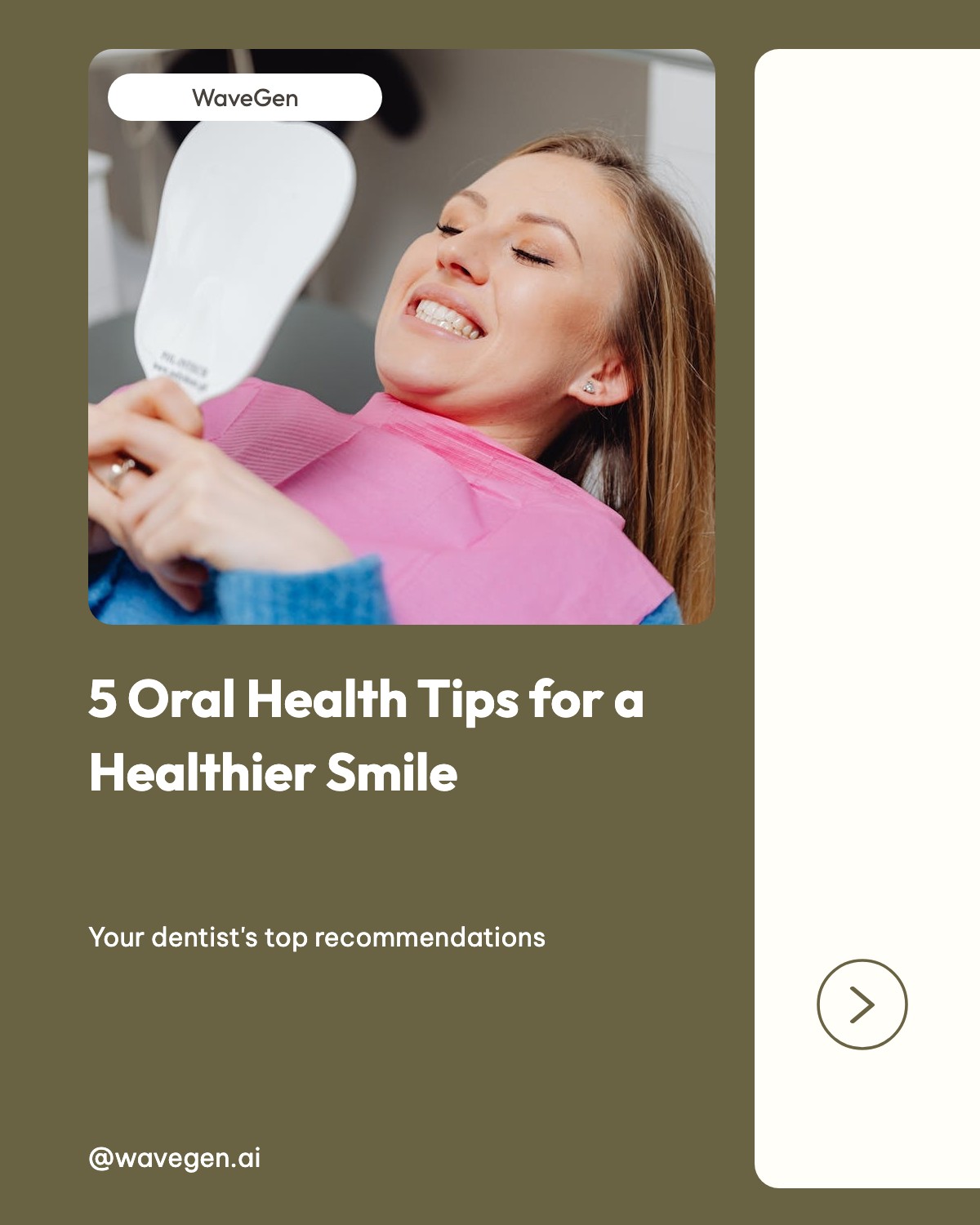 Oral Health Tips — Soft template preview