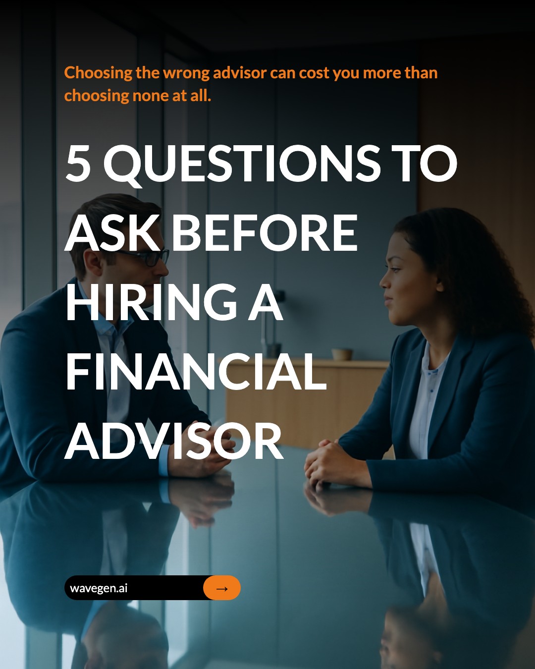 Choosing an Advisor template preview