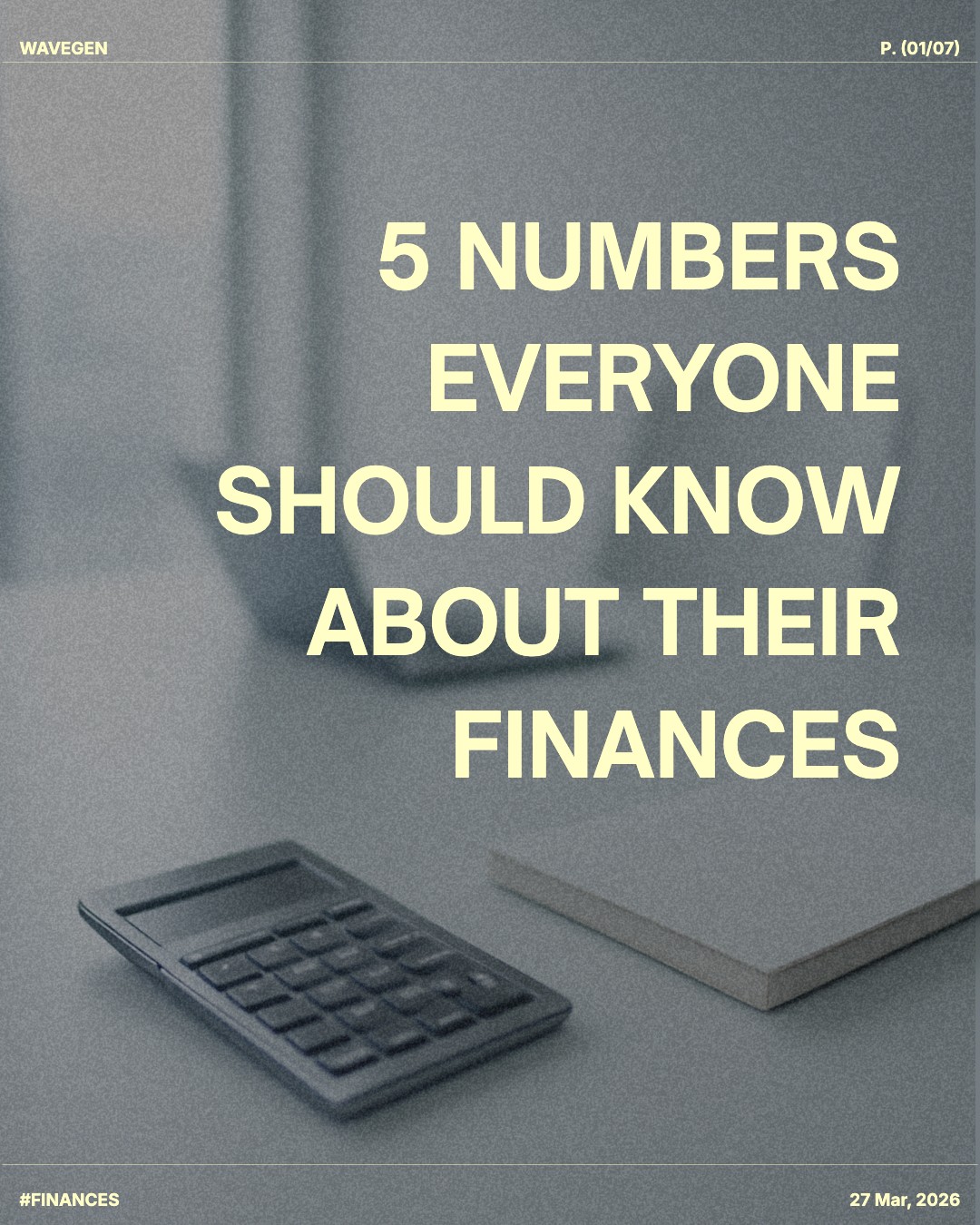 Know Your Numbers template preview