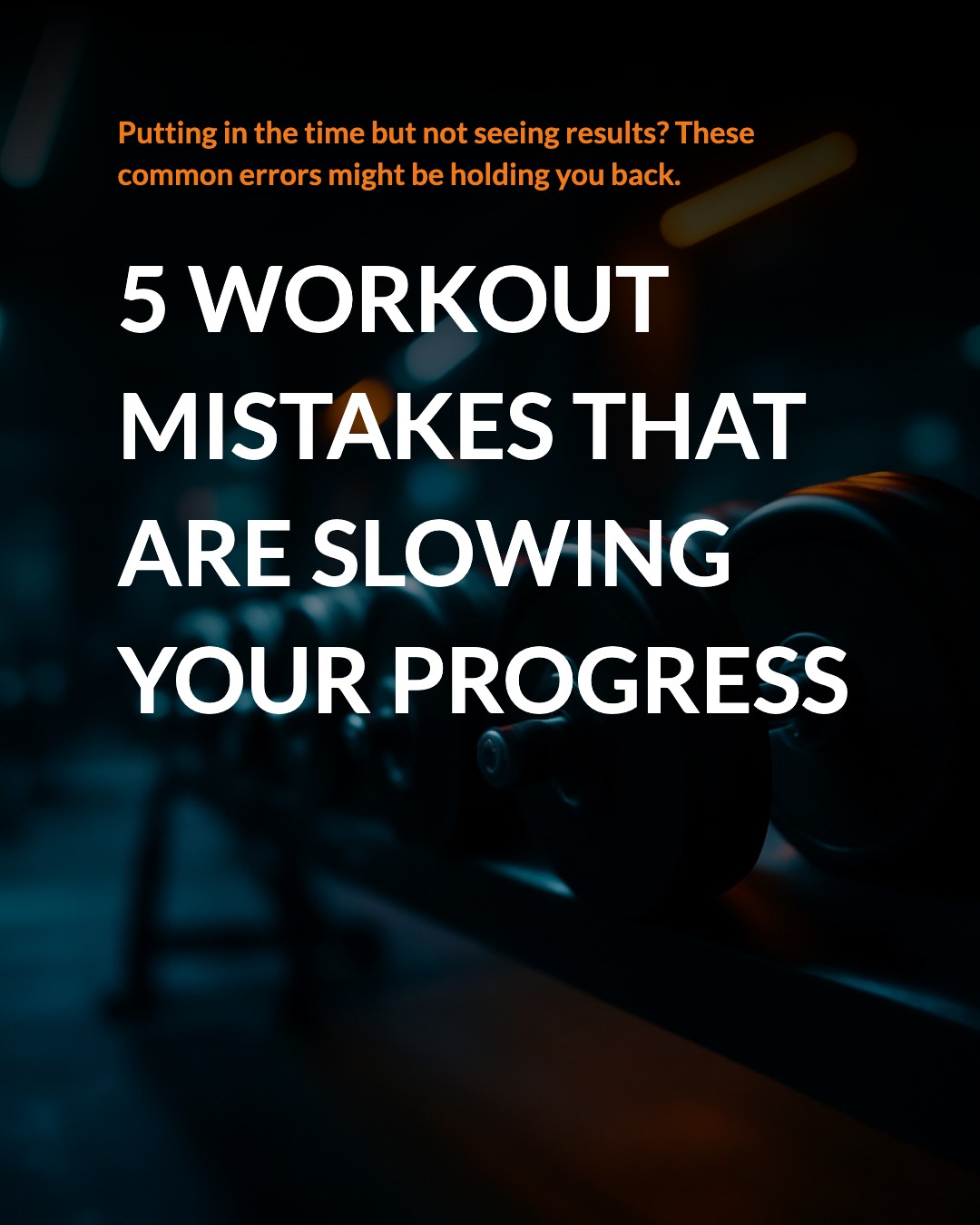 Workout Mistakes template preview