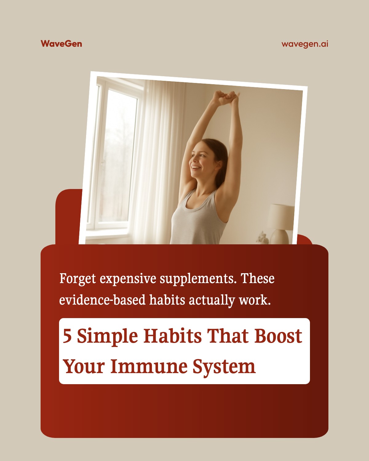 Immune System Tips template preview