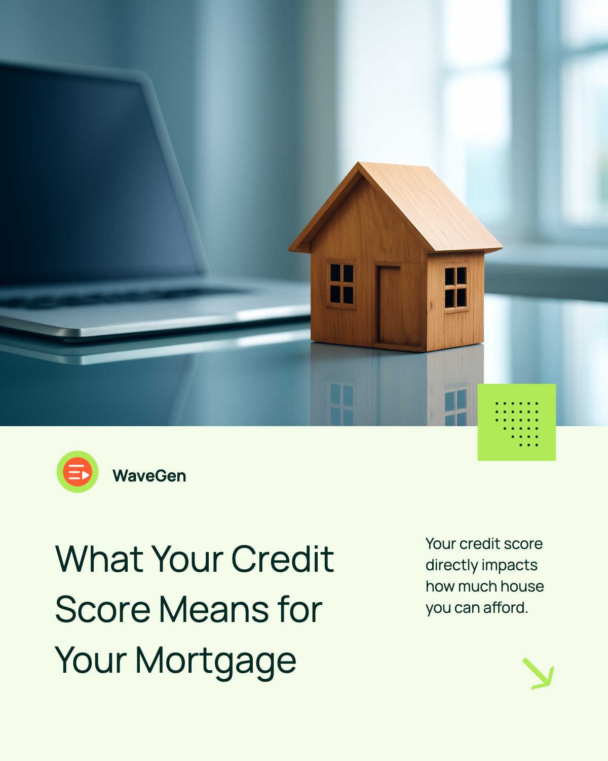 Credit Score & Mortgage template preview