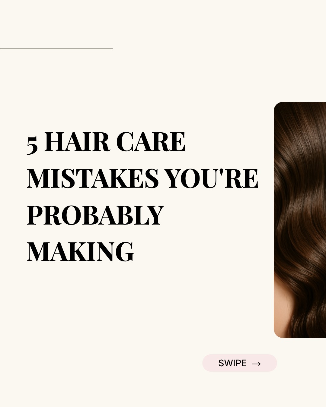 Hair Care Mistakes template preview
