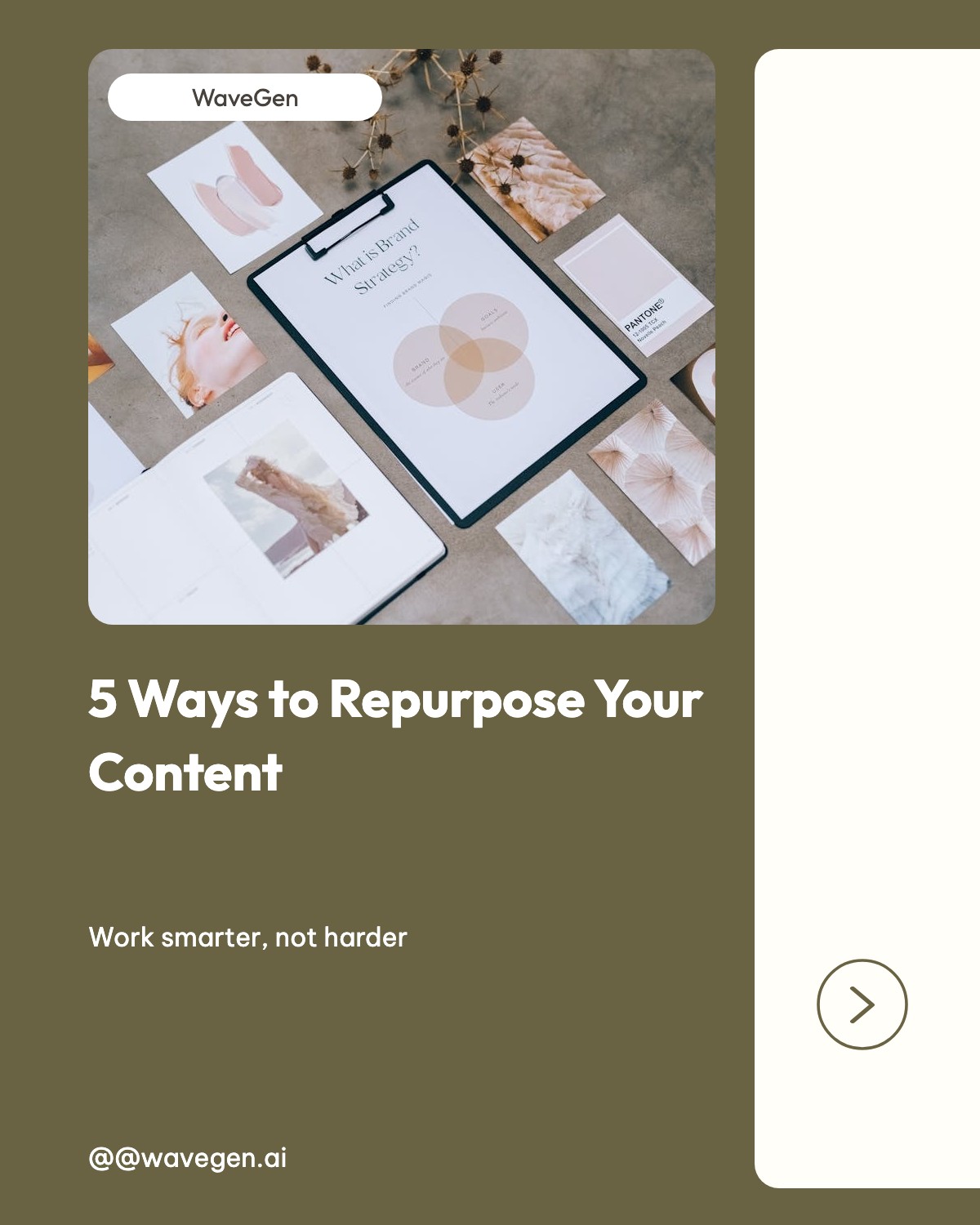 Cream Rounded template preview