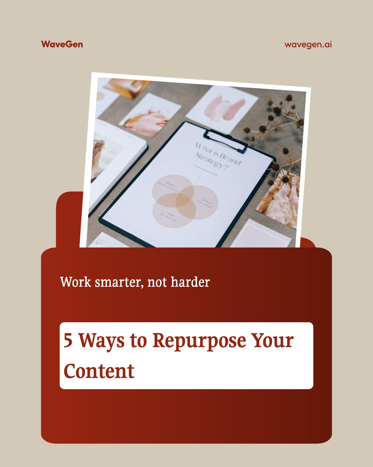 Rustic Paper Folder template preview