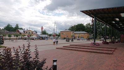 Valgas-Valkas dvīņu pilsētu zīme (Valga-Valka Twin Town Sign)