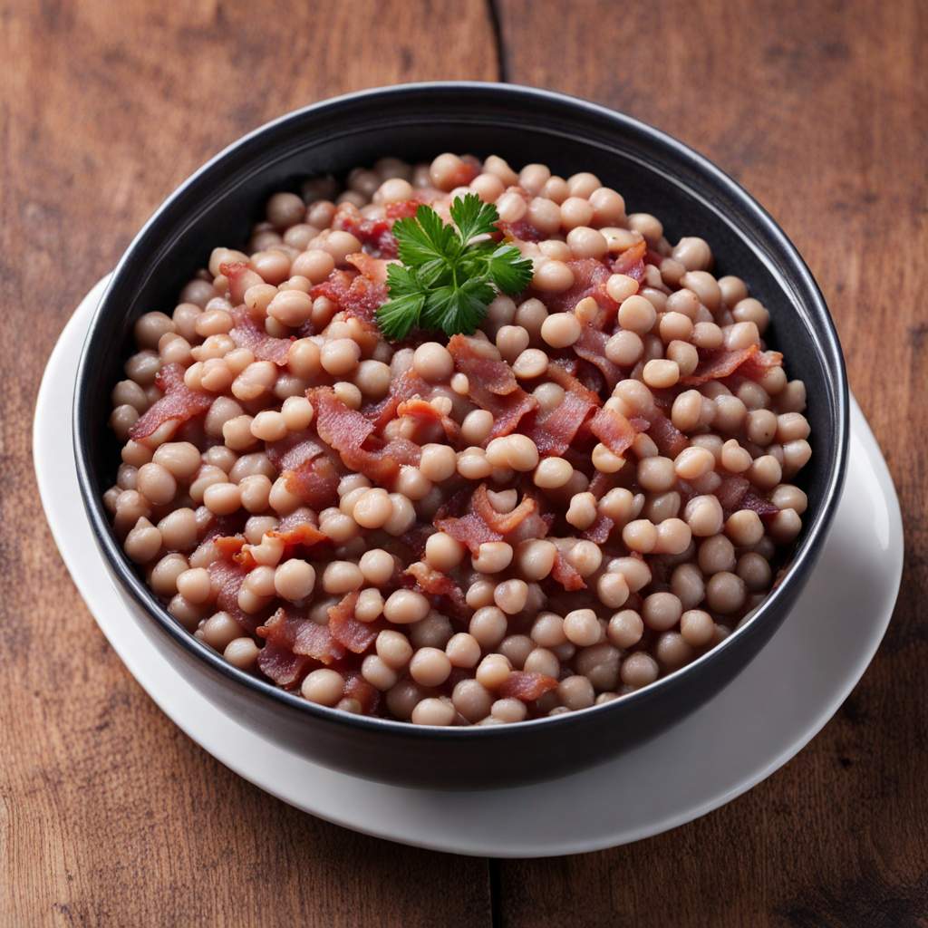 Grey Peas with Bacon