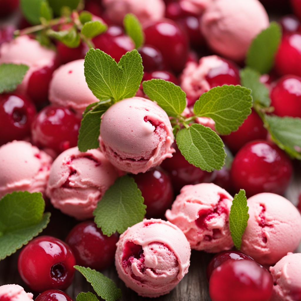 Swedish Lingonberry Ice Cream