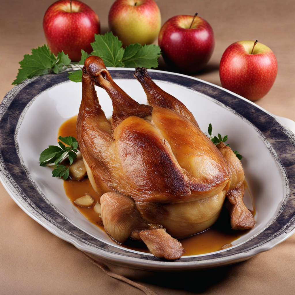 Roasted Duck with Apples