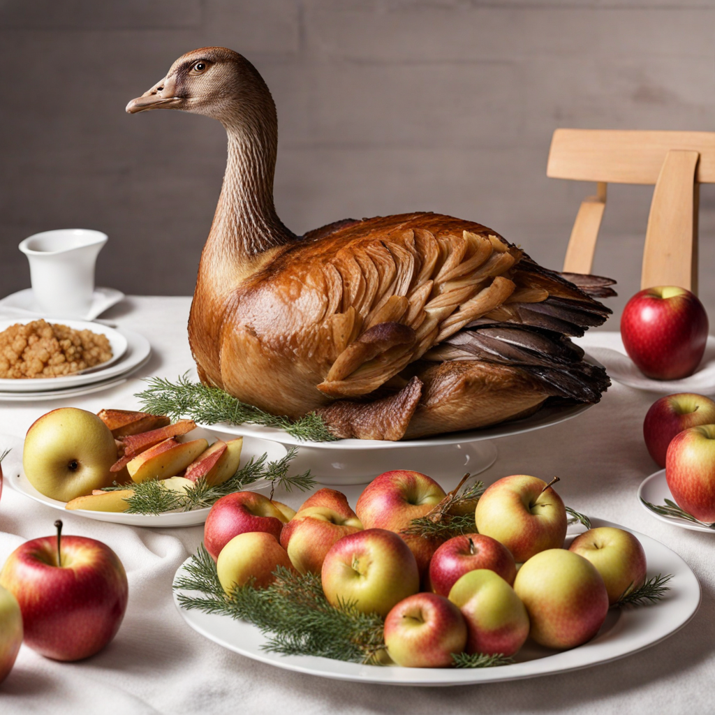 Goose with Apples