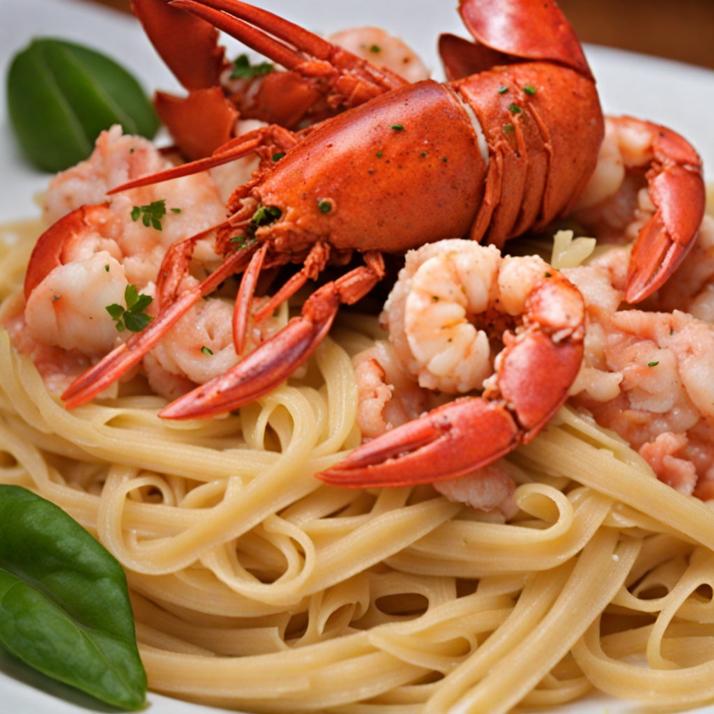 Lobster and Shrimp Pasta