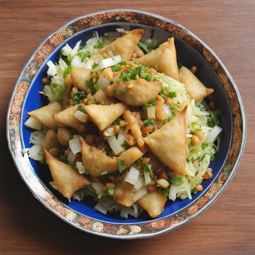 Burmese Samosa Salad