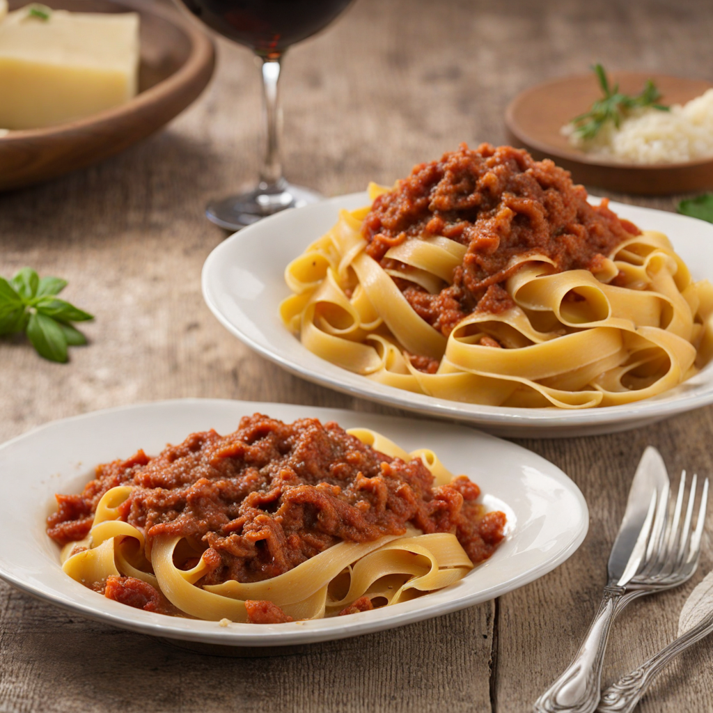 Tagliatelle con ragù