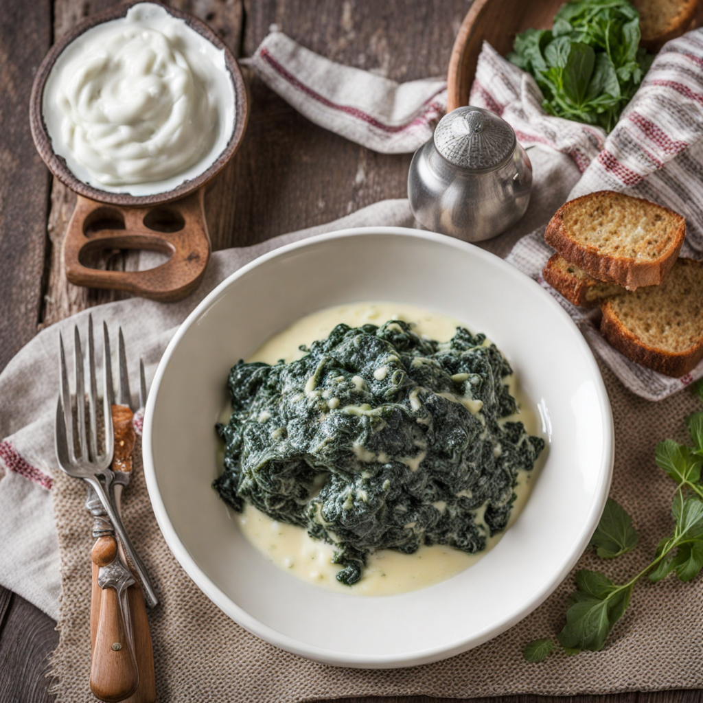 Hungarian Creamed Spinach