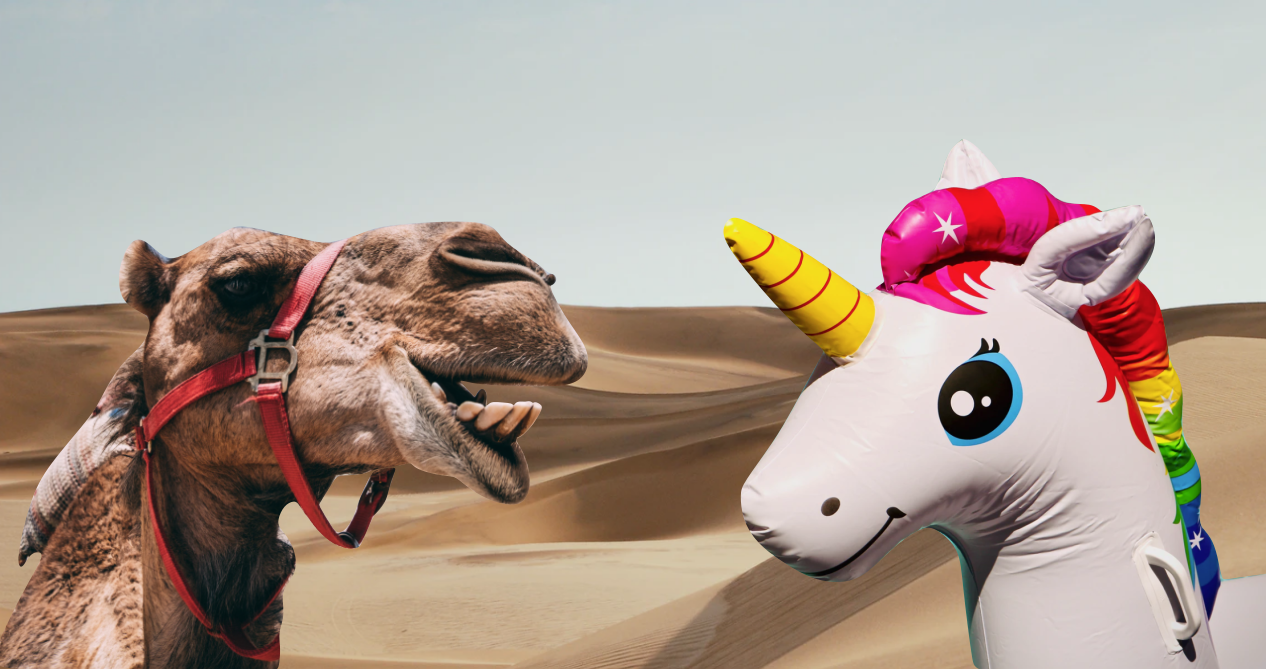 Next Wave: The obsession over unicorns or camels is weird 🦄 🐫