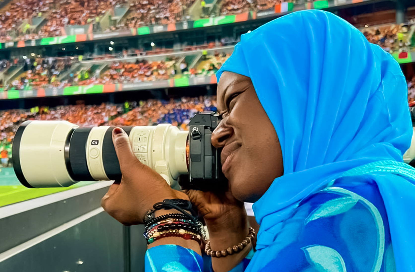 Shifting focus to these photographers in action at the 2023 Africa Cup of Nations