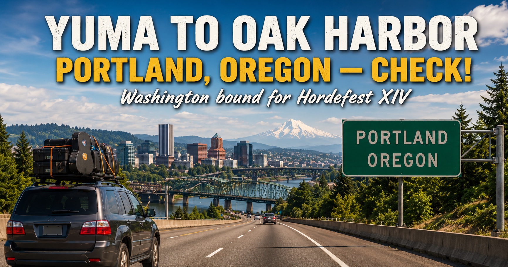 Made it to Portland, Oregon! 🚙

A whole lot of miles behind me and still rolling north. It feels good to have made it this far!

Portland—check! ✅