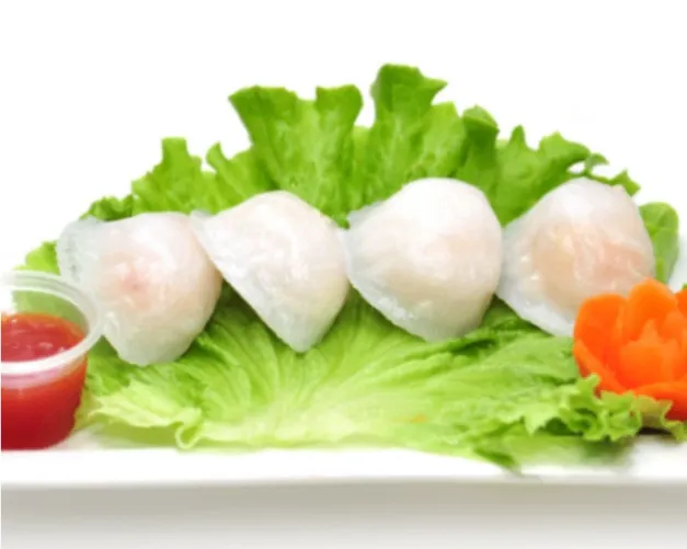 E7 Raviolis crevettes vapeur