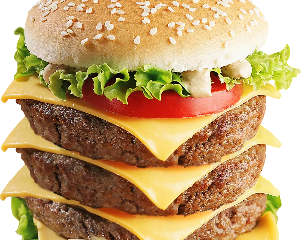 QUATRO CHEESE BURGER MENU