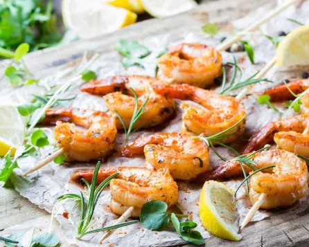 ZB3 Brochettes de gambas grillées