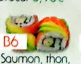 B6 SAUMON, THON, SURIMI, AVOCAT, MAYO