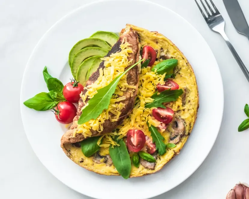 47 Omelette aux legumes