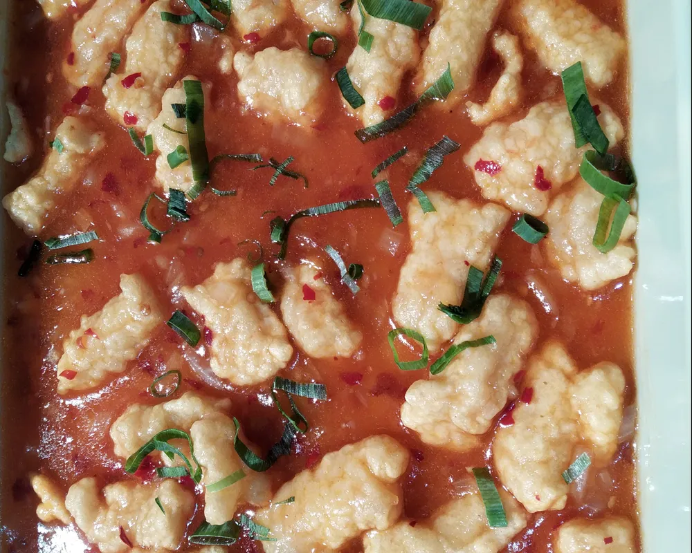 Poisson frit sauce piquante 100g