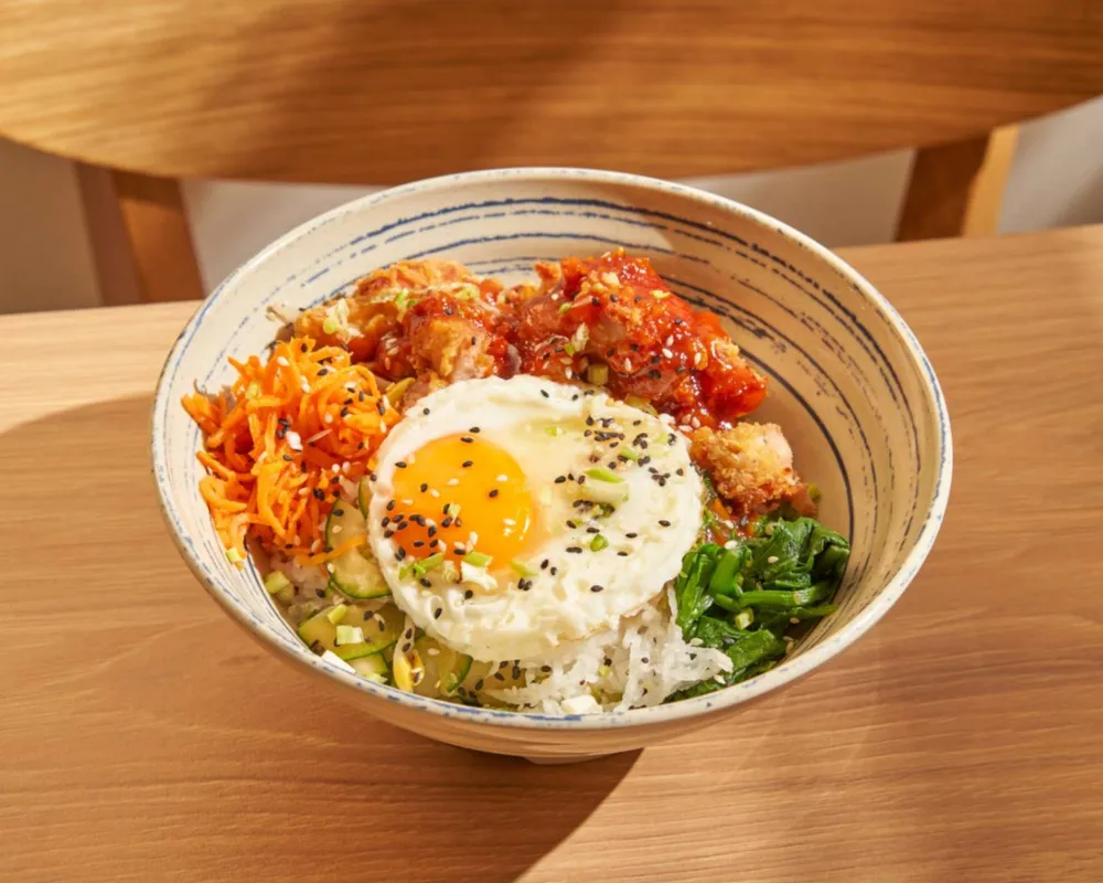 Bibimbap poulet frit