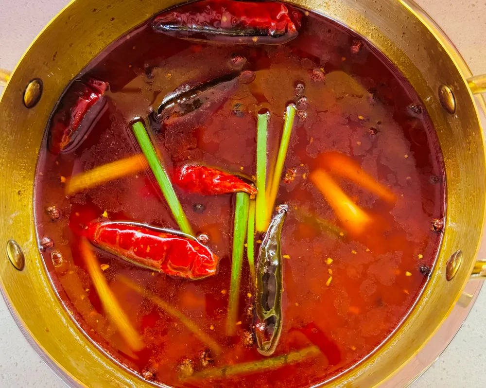 Bouillon au beurre de beouf epice