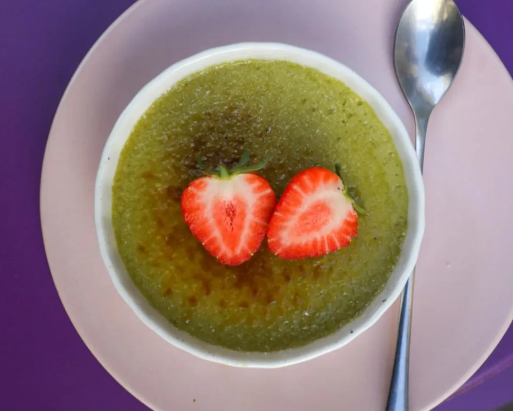 Creme brulee Matcha