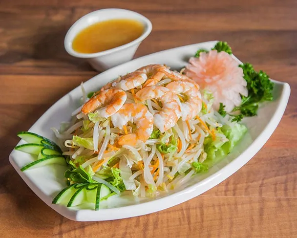 Salade aux crevettes (sojas)