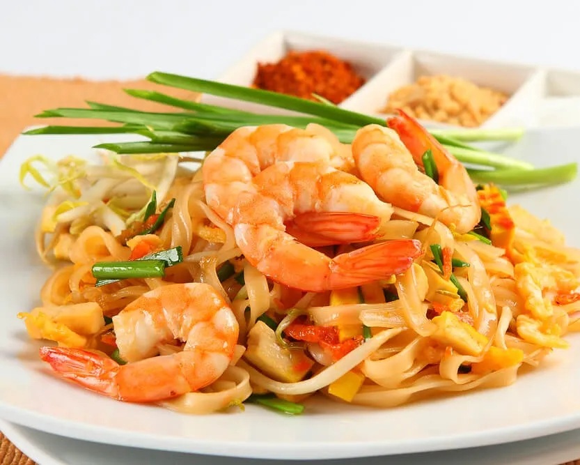 Pad thaï sauté aux crevettes