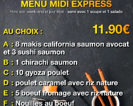 Menu midi express