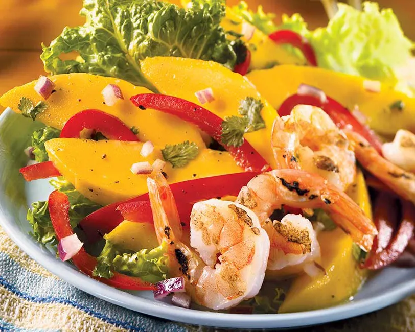 Salade de Mangue aux Crevettes