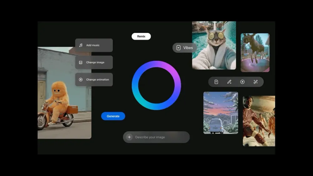 메타, AI 생성 숏폼 비디오 ‘바이브스(Vibes)’ 출시