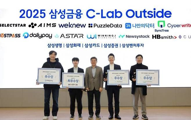 삼성금융네트웍스, '2025 C-Lab Outside' 성료…최우수 4개 스타트업 선정