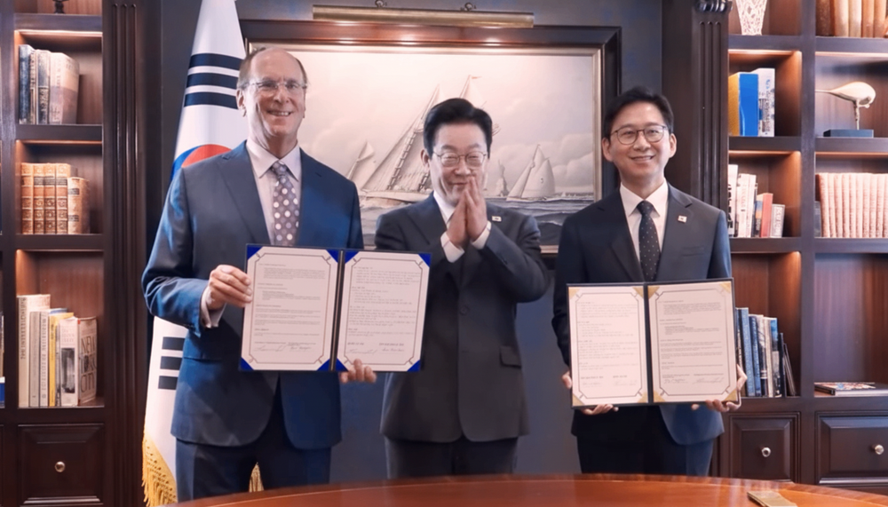 10조달러 세계 최대 자산운용사 '블랙록', 한국정부와 인공지능·재생에너지 분야 MOU 체결