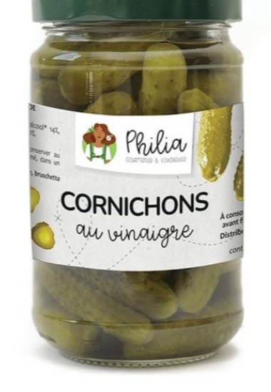 Cornichons au vinaigre Philia