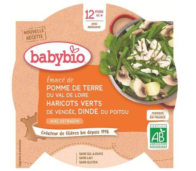 babybio-pomme de terre-haricots verts-dinde