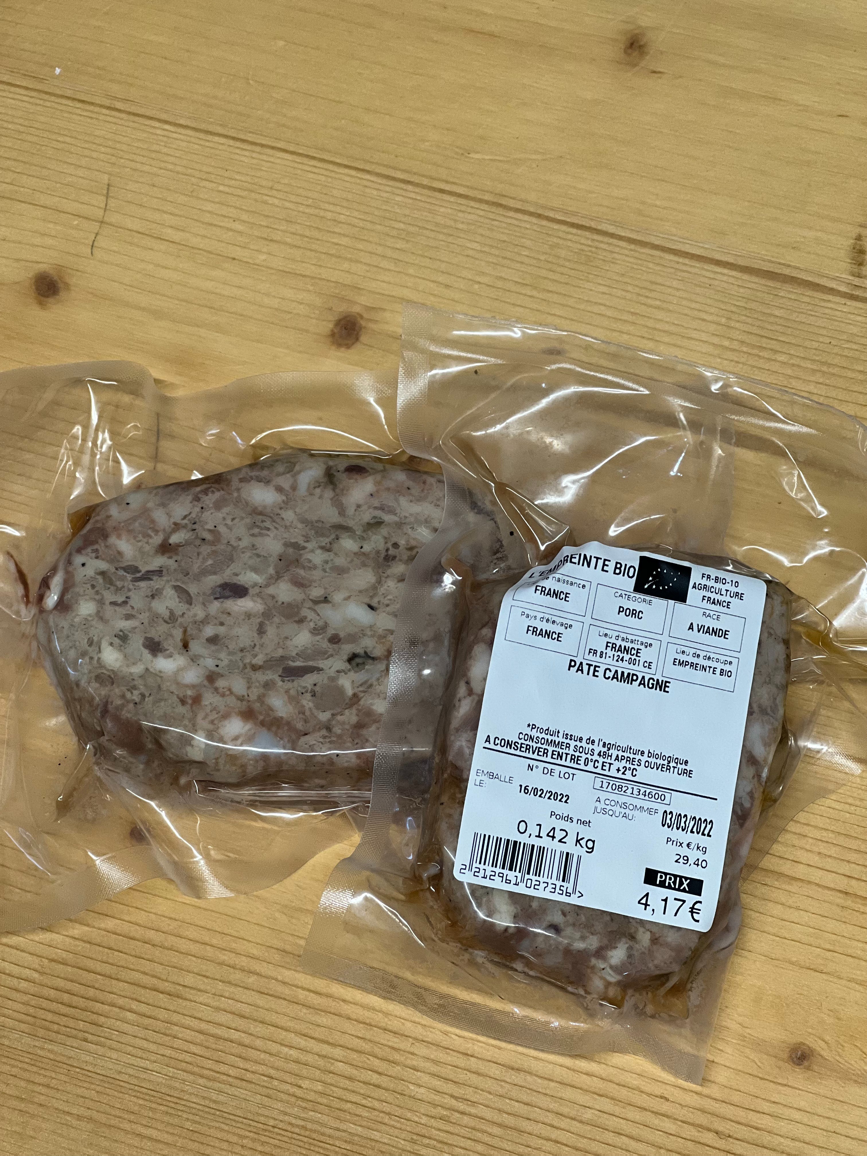 paté de campagne l'empreinte