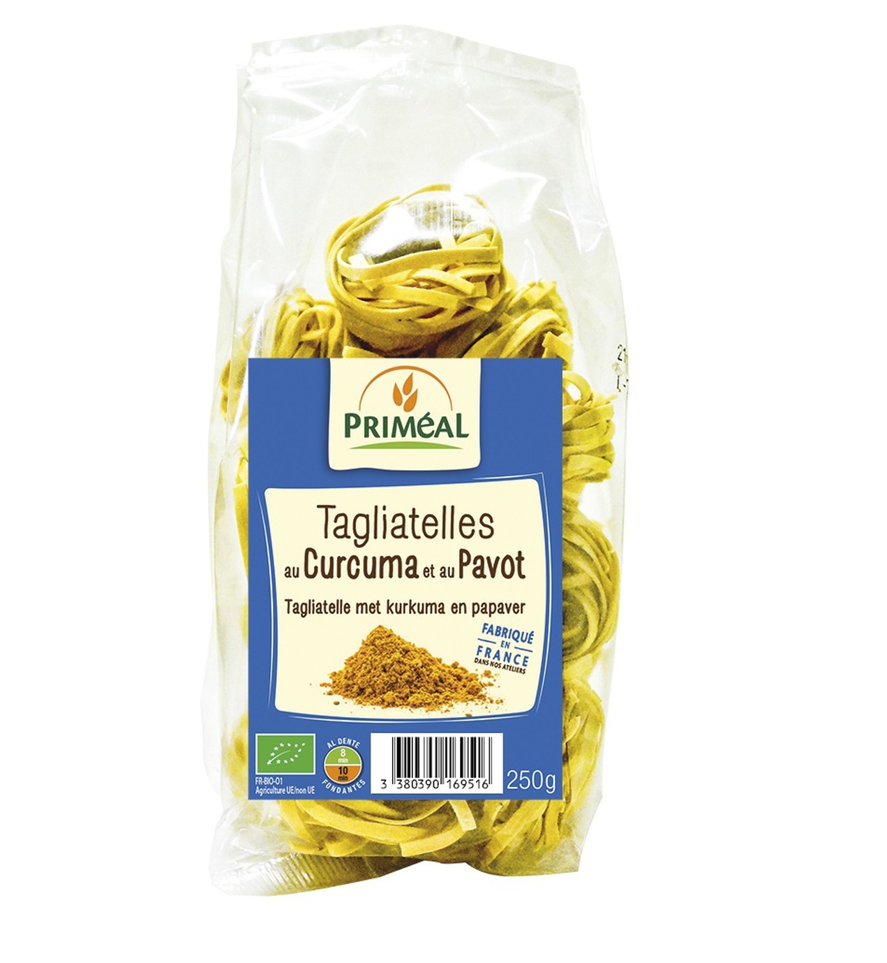 tagliette curcuma pavot 250g