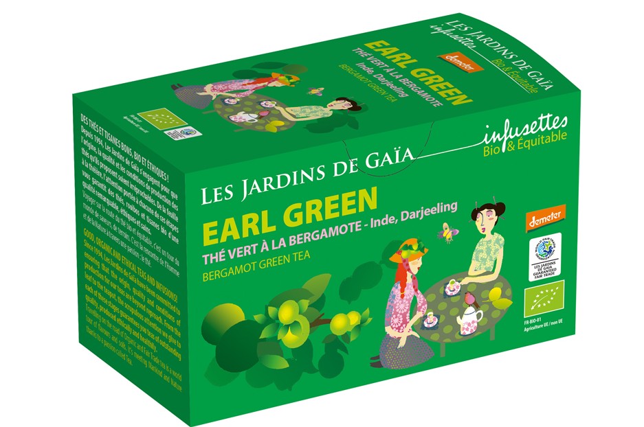 thé vert earl green bergamote