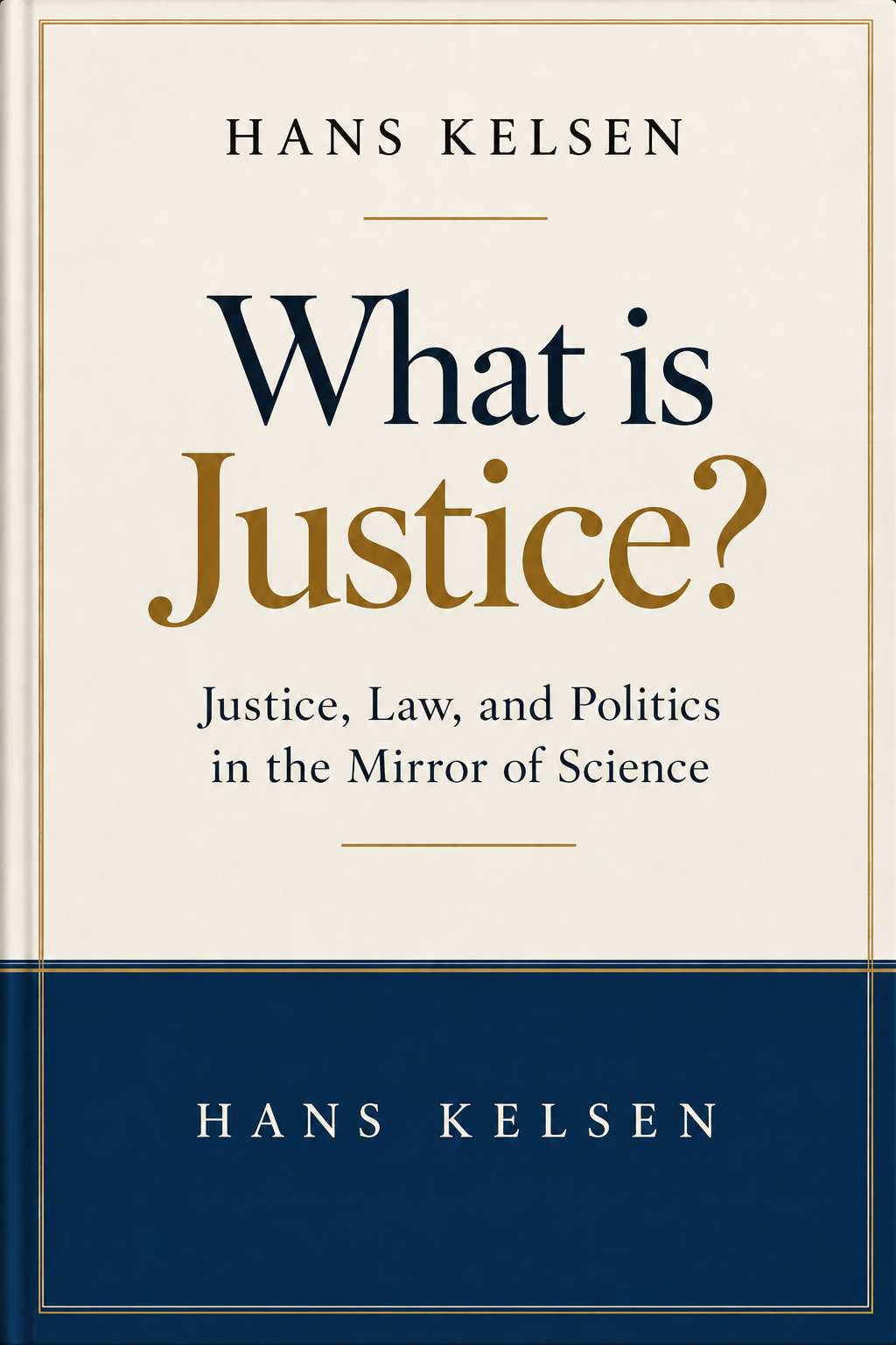 What is Justice? Justice, Law, and Politics in the Mirror of Science