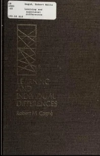 Learning and Individual Differences: A Symposium of the Learning Research and Development Center, University of Pittsburgh