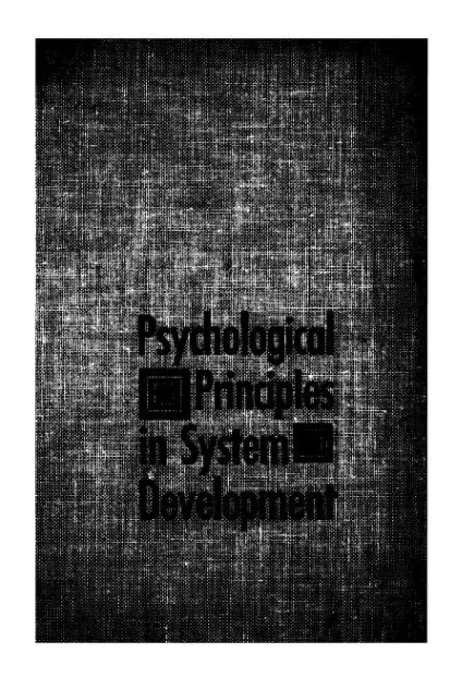 Psychological Principles in System Development