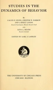 Studies in the Dynamics of Behavior