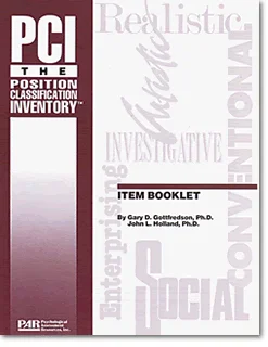 Position Classification Inventory (PCI): Professional Manual